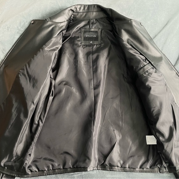 Mens Vegan Faux Leather Jacket (Flaw) - Picture 3 of 9